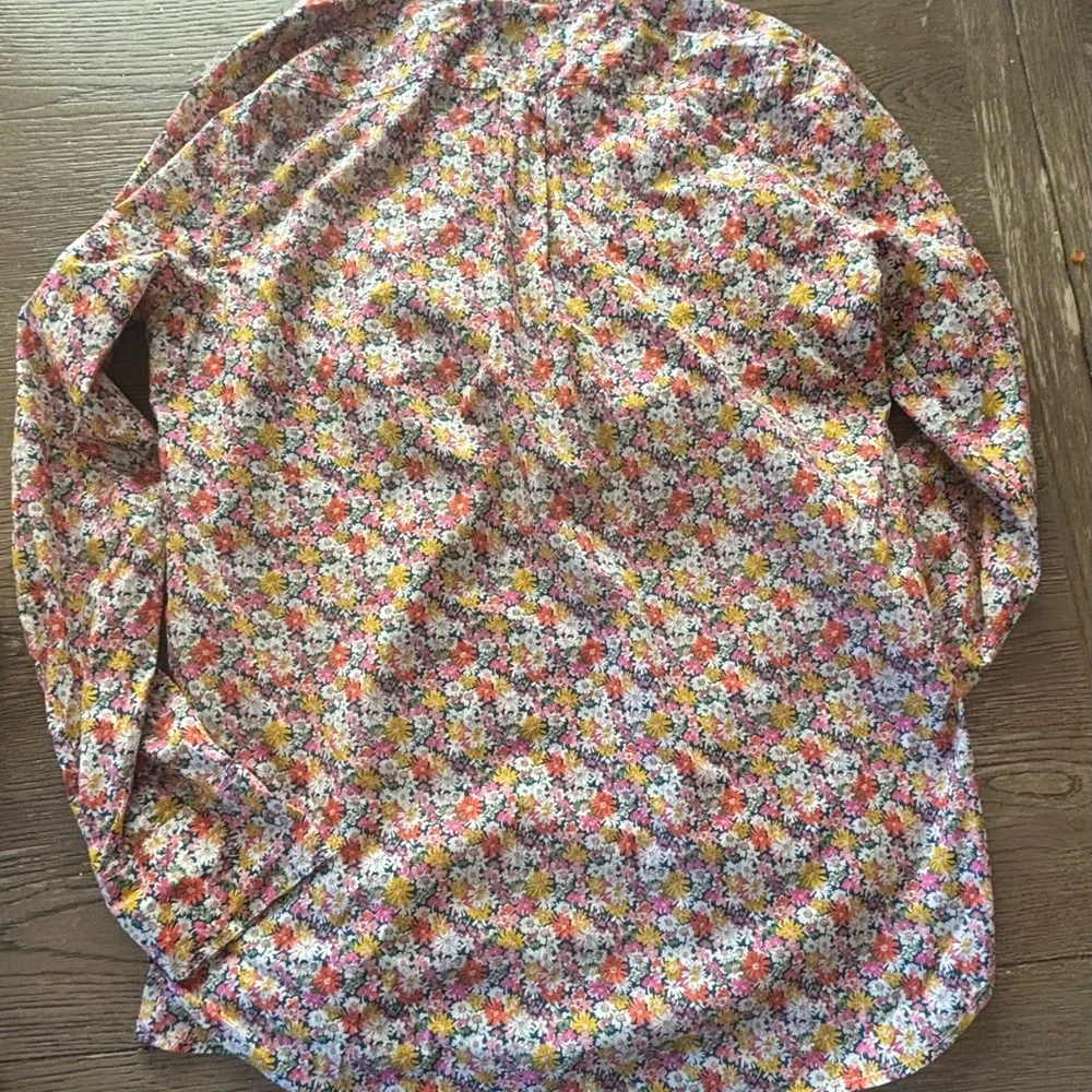 J.Crew Liberty Multicolor Floral Women's Blouse - Picture 5 of 6